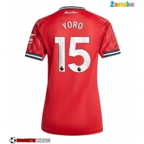 Ženske Nogometnih dresov Manchester United Leny Yoro #15 Domači 2025-26 Kratki rokavi